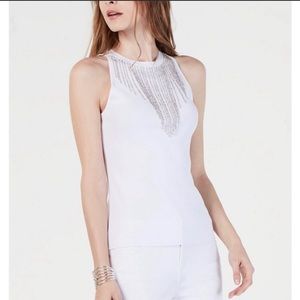 🆕 White fringe cami